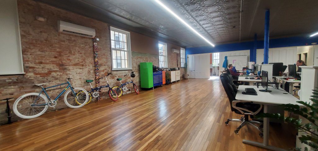 Desk area in Paragon office