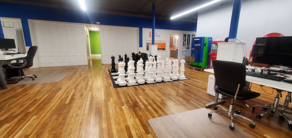 Large chess set in Paragon office