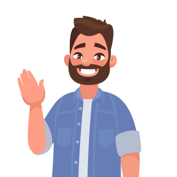 Man waving