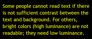 Yellow Text