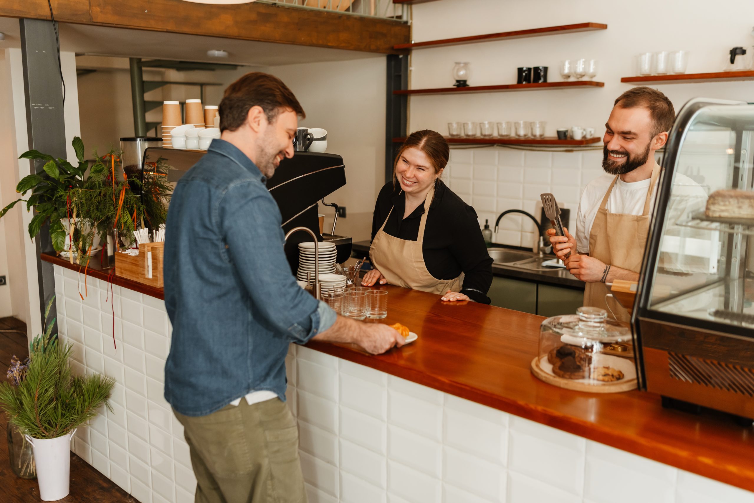 Coffee shop counter