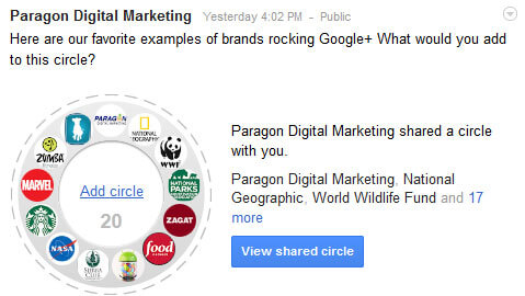 Rocking the Plus Shared Circle on Google+