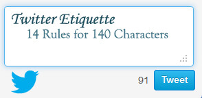 Twitter Etiquette and Tips